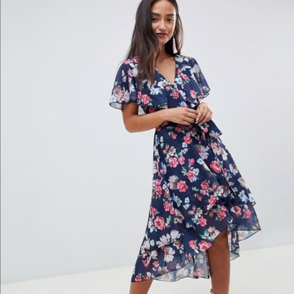ASOS Dresses & Skirts - Asos floral wrap dress